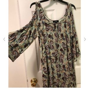 NAIF Paisley  Top with split sleeves